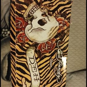 Brown Ed Hardy boots